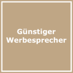 Günstiger Werbesprecher